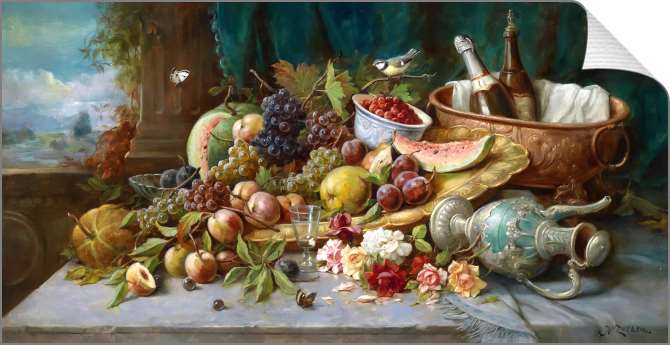 Картины на фотобумаге Большой натюрморт с фруктами