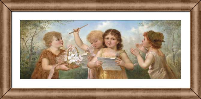 Картины в рамке, багете Весенний концерт