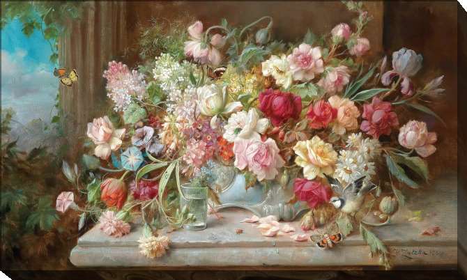 Картины на подрамнике Натюрморт с цветами