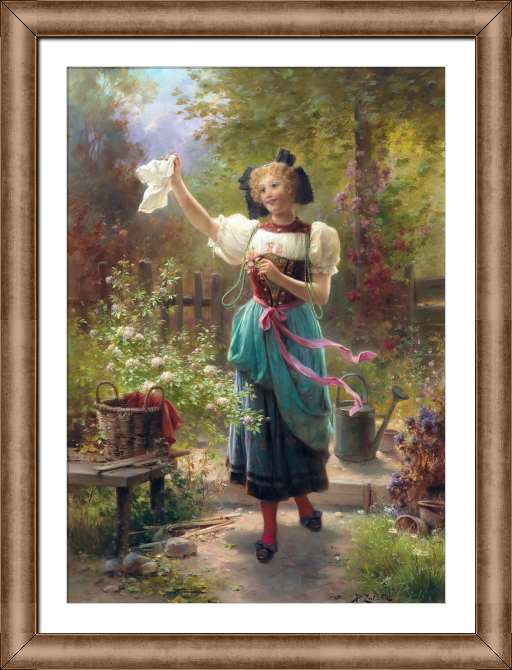 Картины в рамке, багете Он идёт!