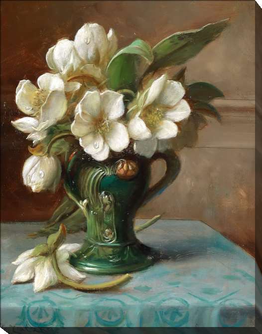 Картины на подрамнике Пионы в вазе