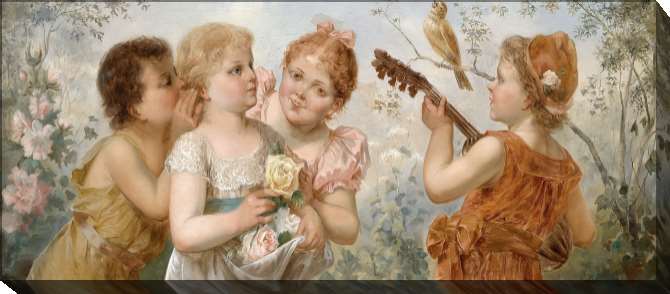 Картины на подрамнике Розы для музыканта