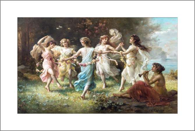 Картины, фото с паспарту Танец