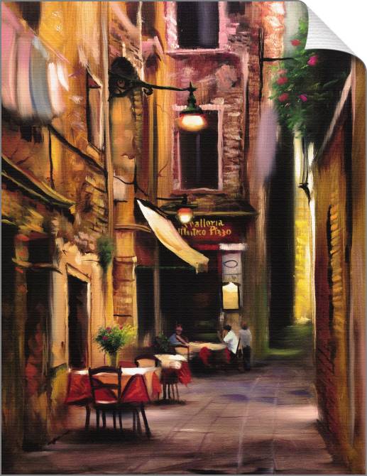 Картины на холсте Italian cafe