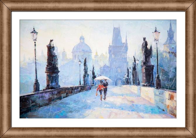 Картины в рамке, багете Lovers in the rain
