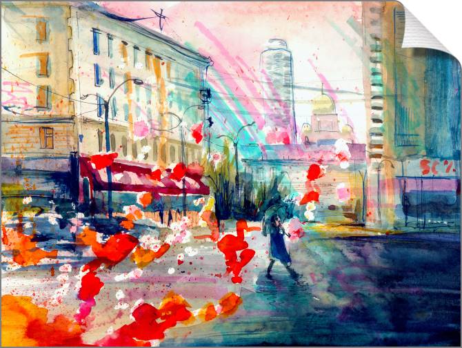 Картины на холсте Autumn city