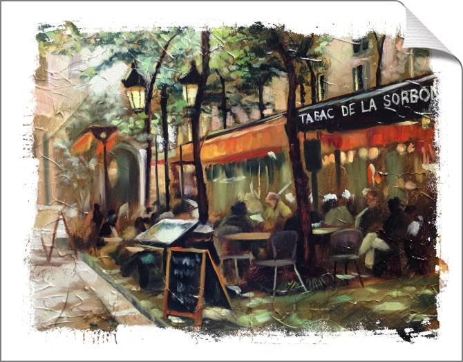 Картины на холсте European cafe