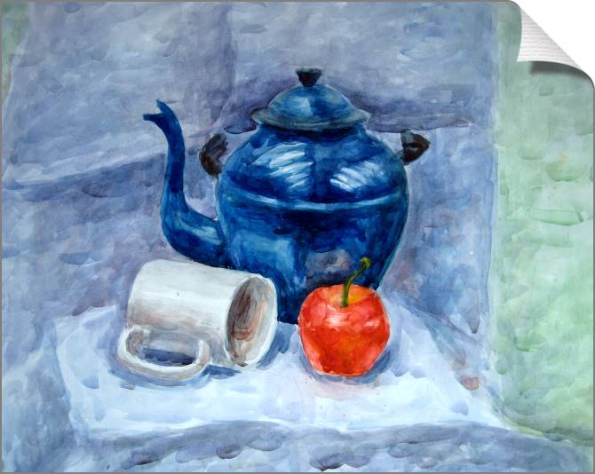 Картины на холсте Still life with red Apple