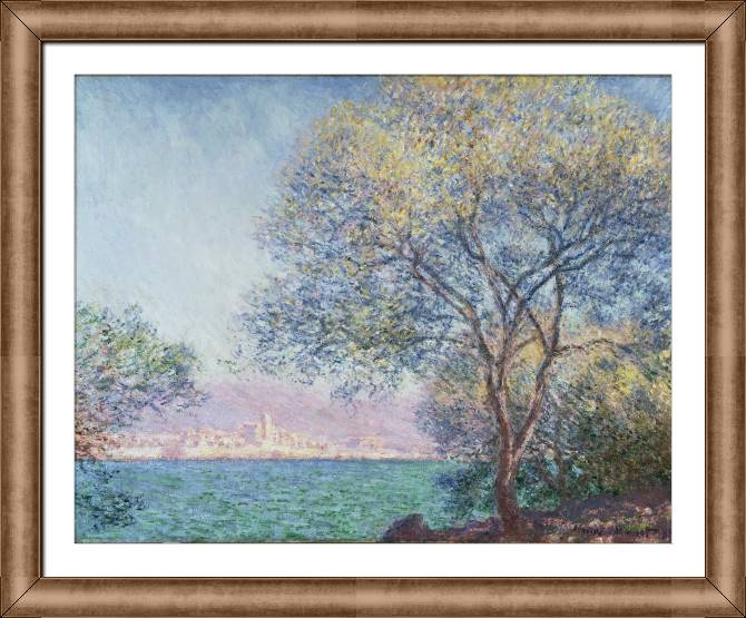 Картины в рамке, багете Claude Monet Antibes in the Morning