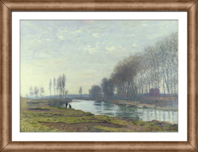 Framed and baguette paintings Claude Monet The Small Arm of the Seine at Argenteuil