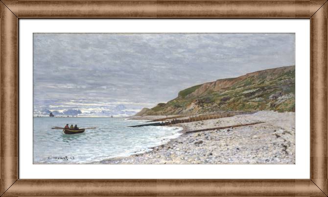 Картины в рамке, багете Claude Monet The Point of Heve, Honfleur