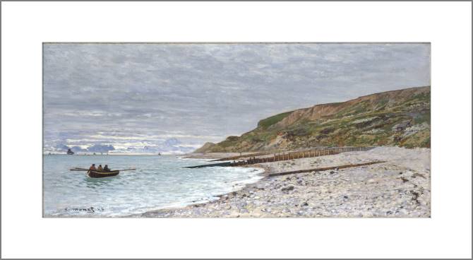 Купить и печать на заказ Картины, фото с паспарту Клод Моне The Point of Heve, Honfleur