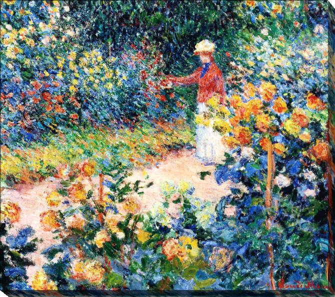 Paintings on canvas Claude Monet In the Garden