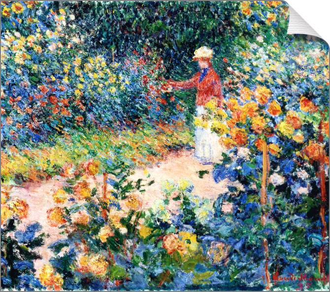 Купить и печать на заказ Картины на холсте Клод Моне In the Garden