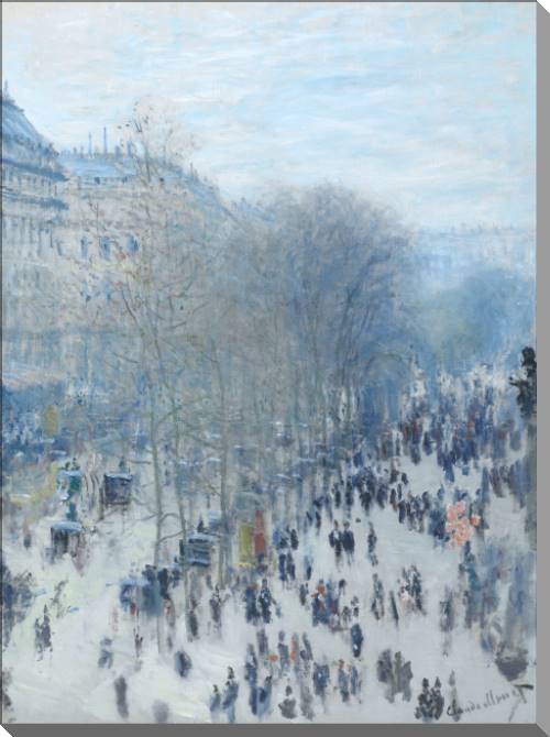Купить и печать на заказ Картины на холсте Клод Моне Boulevard des Capucines