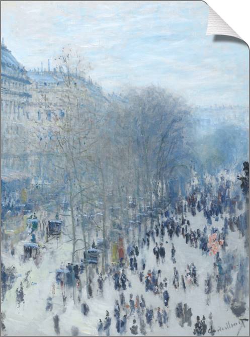 Купить и печать на заказ Картины на холсте Клод Моне Boulevard des Capucines