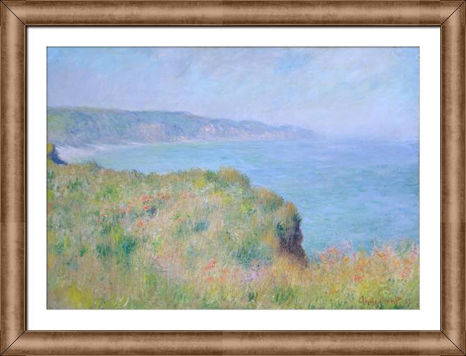 Картины в рамке, багете Claude Monet Cliff near Pourville