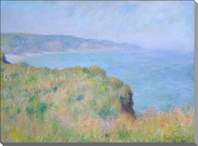 Купить и печать на заказ Картины на холсте Клод Моне Cliff near Pourville