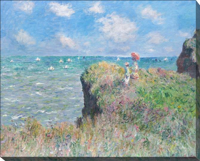 Paintings on canvas Claude Monet Clifftop Walk at Pourville