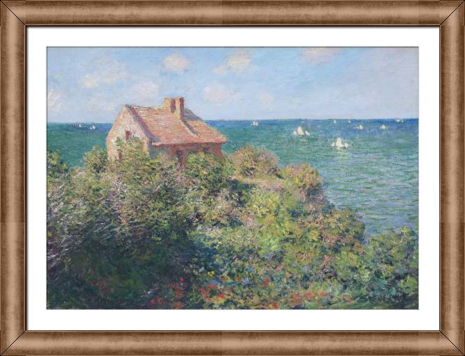 Картины в рамке, багете Claude Monet Fisherman's Cottage at Varengeville