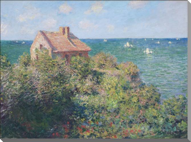Купить и печать на заказ Картины на холсте Клод Моне Fisherman's Cottage at Varengeville