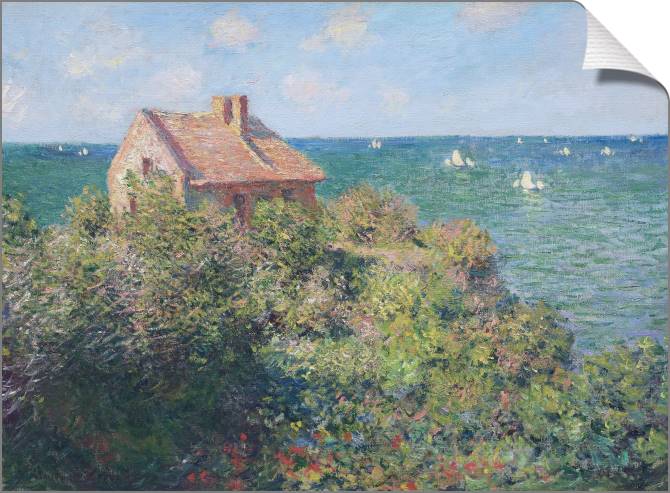 Купить и печать на заказ Картины на холсте Клод Моне Fisherman's Cottage at Varengeville