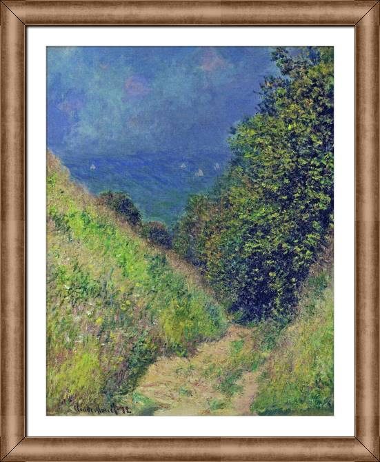 Картины в рамке, багете Claude Monet-Path at Pourville