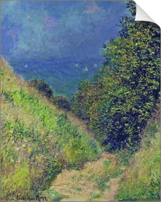 Купить и печать на заказ Картины на холсте Клод Моне Path at Pourville