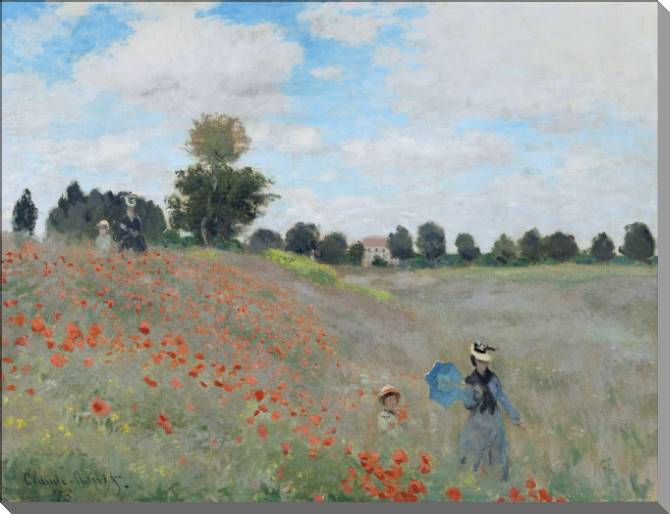 Купить и печать на заказ Картины на холсте Клод Моне Poppies Near Argenteuil