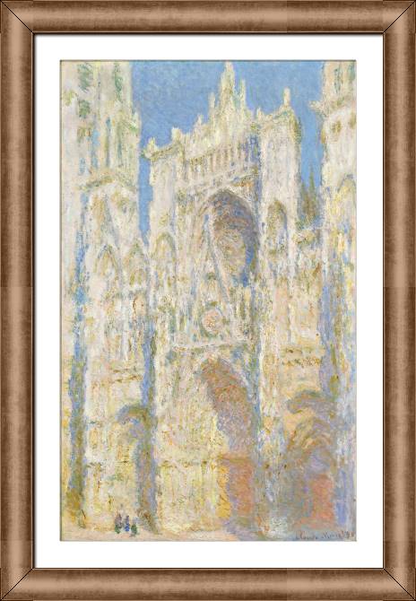 Картины в рамке, багете Claude Monet Rouen Cathedral, West Facade, Sunlight