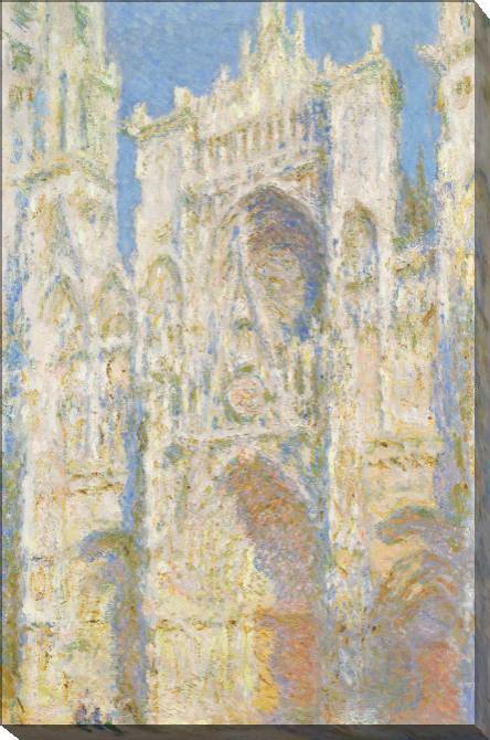 Купить и печать на заказ Картины на холсте Клод Моне Rouen Cathedral, West Facade, Sunlight