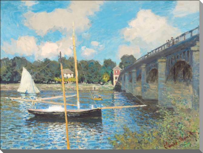 Купить и печать на заказ Картины на холсте Клод Моне The Bridge at Argenteuil