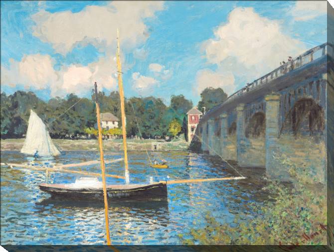 Paintings on canvas Claude Monet The Bridge at Argenteuil