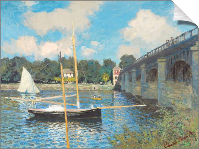 Купить и печать на заказ Картины на холсте Клод Моне The Bridge at Argenteuil