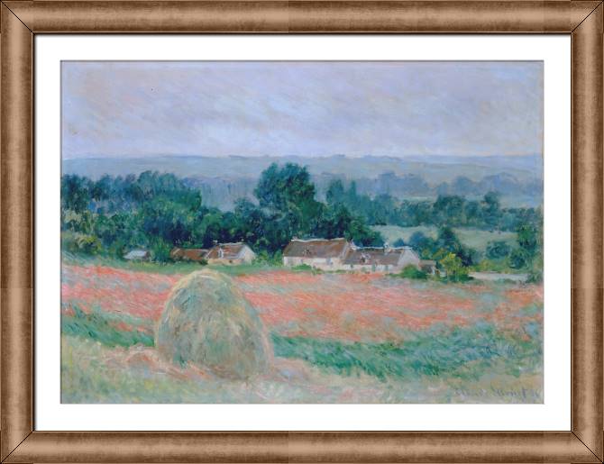 Картины в рамке, багете Claude Monet Haystack at Giverny