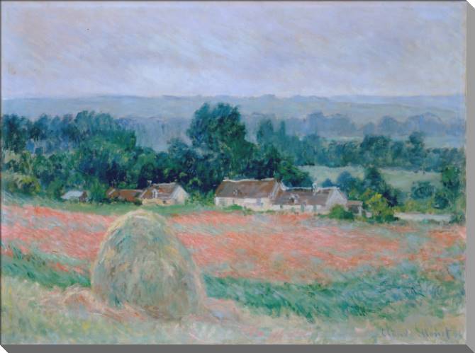 Купить и печать на заказ Картины на холсте Клод Моне Haystack at Giverny