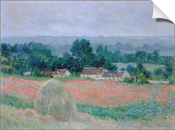 Купить и печать на заказ Картины на холсте Клод Моне Haystack at Giverny