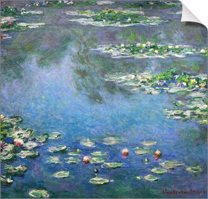 Купить и печать на заказ Картины на холсте Клод Моне Water Lilies
