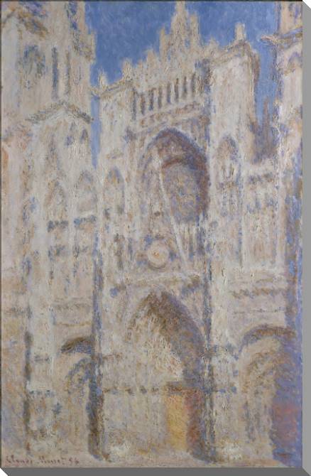 Купить и печать на заказ Картины на холсте Клод Моне Rouen  Cathedral, Portal in the Sun