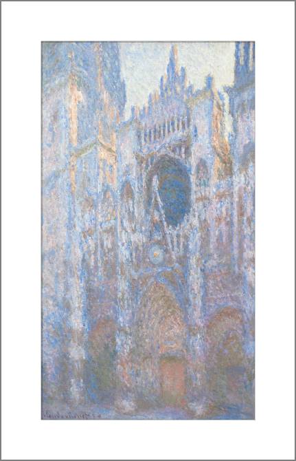 Купить и печать на заказ Картины, фото с паспарту Клод Моне Rouen Cathedral, West Facade, Noon