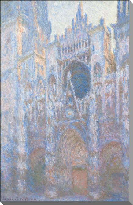 Купить и печать на заказ Картины на холсте Клод Моне Rouen Cathedral, West Facade, Noon