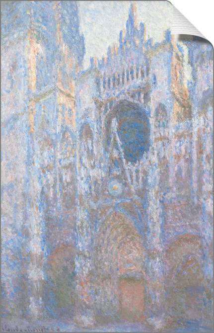 Купить и печать на заказ Картины на холсте Клод Моне Rouen Cathedral, West Facade, Noon