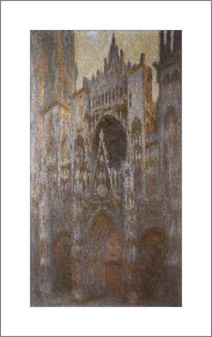 Купить и печать на заказ Картины, фото с паспарту Клод Моне Rouen Cathedral