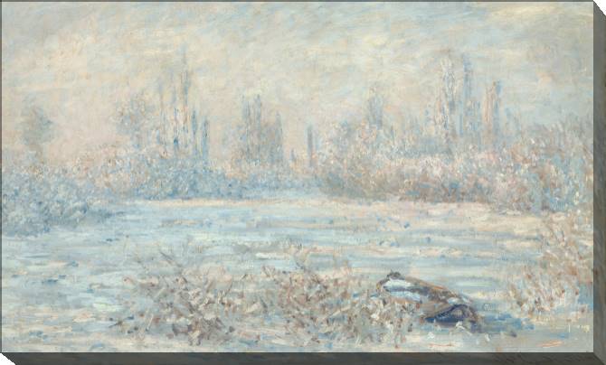 Paintings on canvas Claude Monet Frost near Vetheuil
