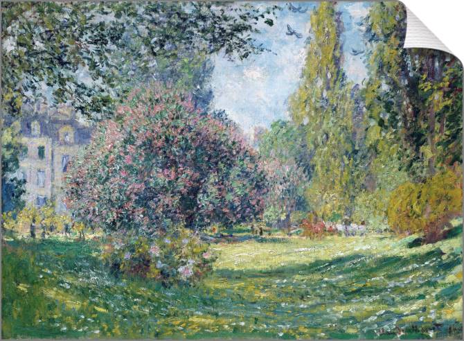 Купить и печать на заказ Картины на холсте Клод Моне Parc Monceau, Paris