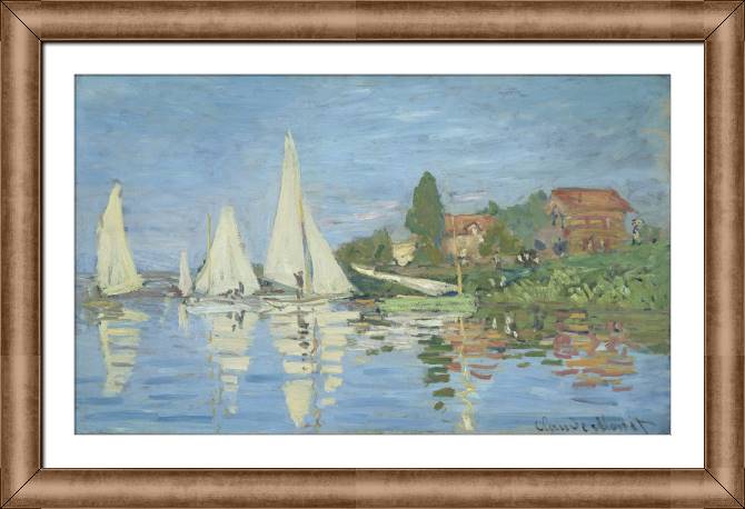 Картины в рамке, багете Claude Monet Regatta at Argenteuil