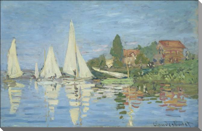 Paintings on canvas Claude Monet Regatta at Argenteuil