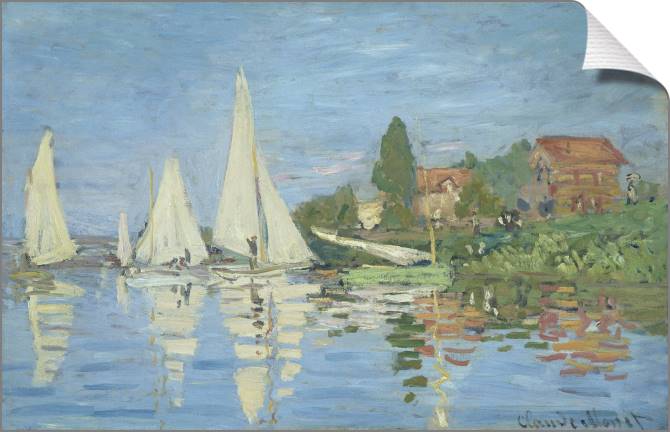 Купить и печать на заказ Картины на холсте Клод Моне Regatta at Argenteuil