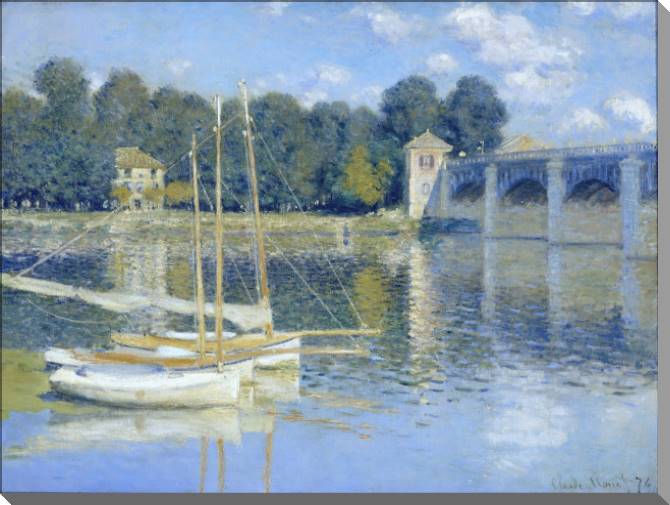 Купить и печать на заказ Картины на холсте Клод Моне The Bridge at Argenteuil