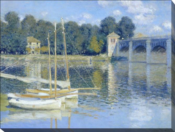 Paintings on canvas Claude Monet The Bridge at Argenteuil